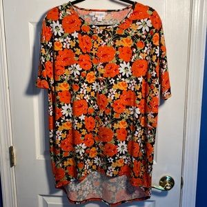 NWT LulaRoe Printed Floral Oversized Tunic Top, Small